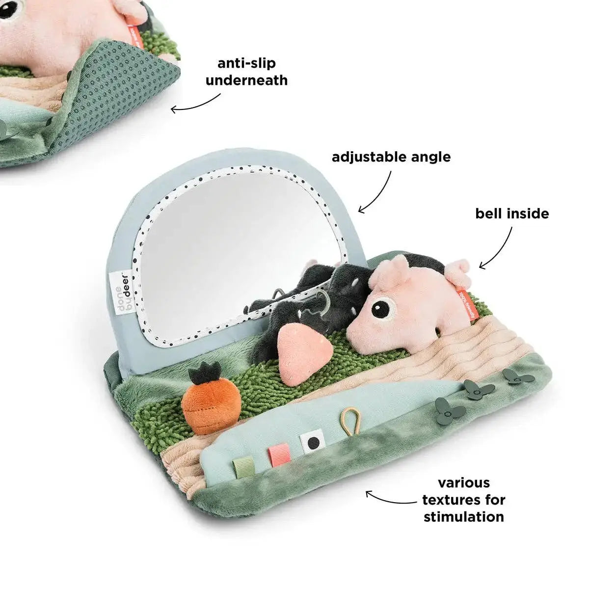 Espejo Sensorial Mini Granja - Tummy Time