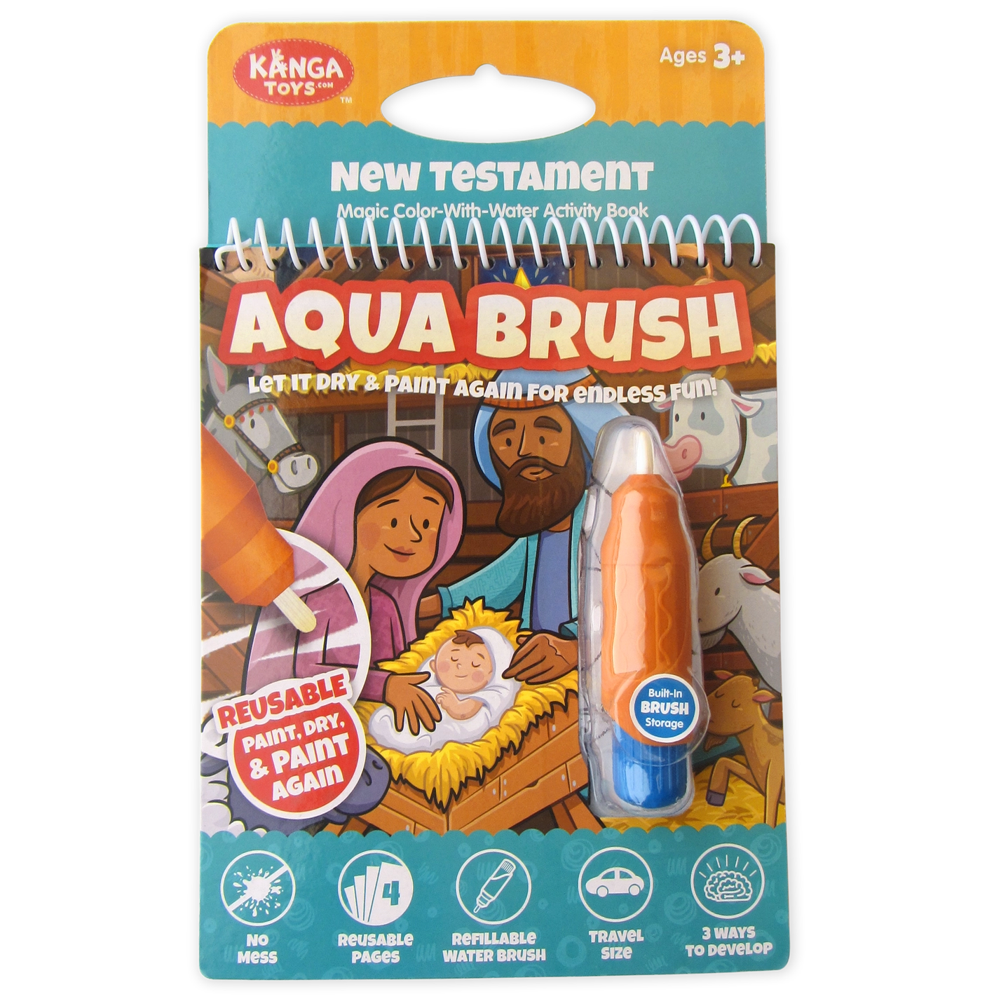 Aqua Brush – Nuevo Testamento | Libro Reutilizable de Actividades Cristianas