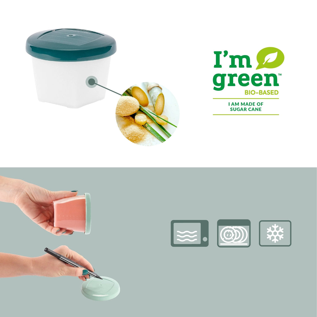 Set de 6 Recipientes Ecológicos para Alimentos de Bebé