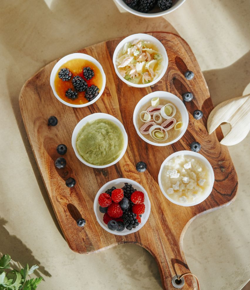 Set de 6 Recipientes Ecológicos para Alimentos de Bebé